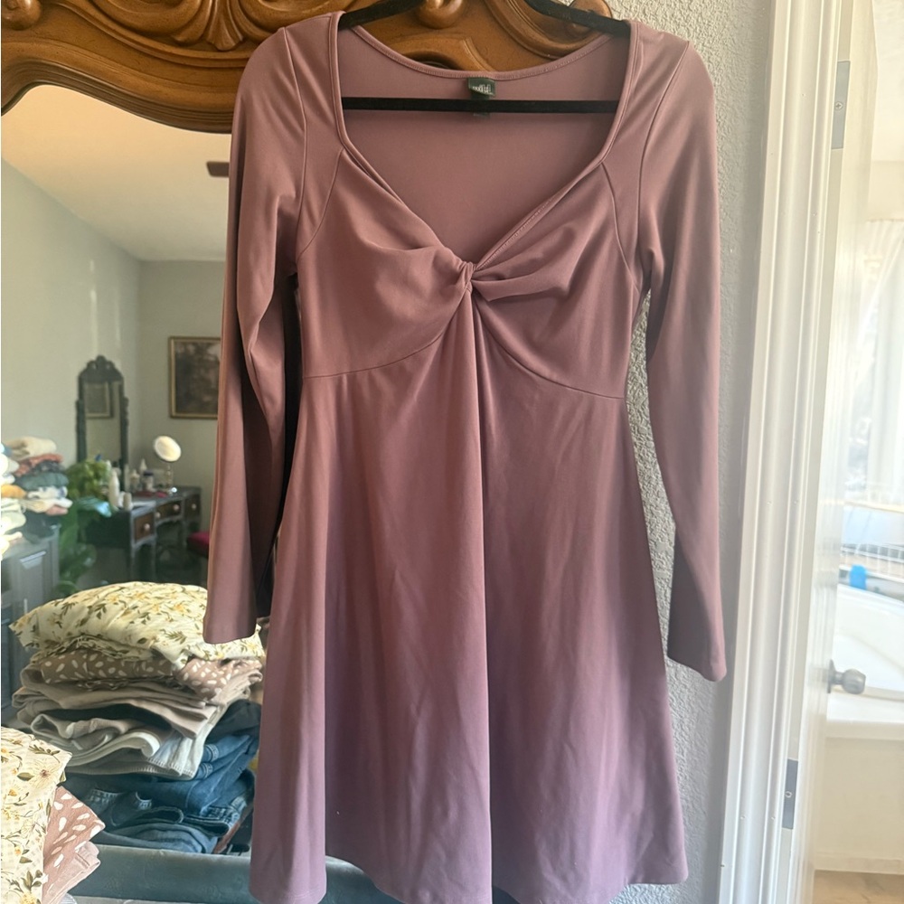 Wild Fable Dusty Pink Long Sleeve Dress